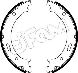 Комплект тормозных колодок, стояночная тормозная система CIFAM 153-361