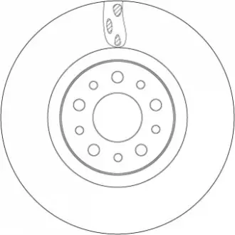 ДИСК HAM LUCAS FIAT TIPO 1.4, 1.6 D 03.16 - PRZ.D TRW DF6933