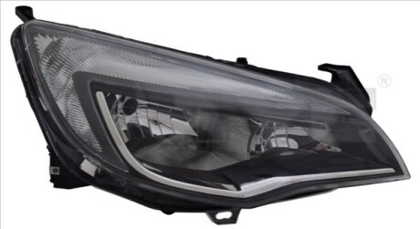 ОТРАЖАТЕЛЬ OPEL ASTRA J 12-15/L/ЧЕРНЫЙ/ХРОМ H7/H7/W21/5W TYC 20-16976-05-2