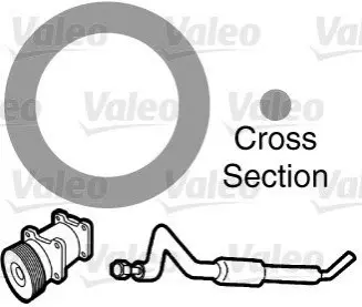КОМПЛЕКТ ПРОКЛАДОК КОНДИЦИОНЕРА NISSAN, ROVER Valeo 509138 (фото 1)