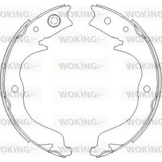 Колодки ручного гальма Outlander II 0612/ Subaru Forester/Impreza 08- WOKING Z4748.00