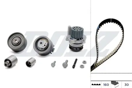 КОМПЛЕКТ РОЗЕТОК?DU С РЕМЕШКОМ + ВОДЯНОЙ НАСОС AUDI SEAT SKODA DOLZ KD062