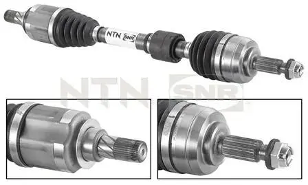 Pє?oЬ kpl. MEGANE 1.5dci 8-kul przєd/lewa 666mm 15- SNR NTN DK55.072