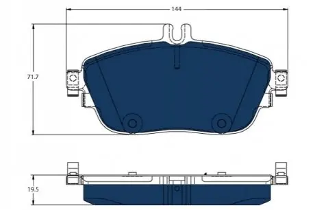 КЛОКИ ХЭМ ЛУКАС MERCEDES W246, W242 PRZ?D TRW GDB1932BTE