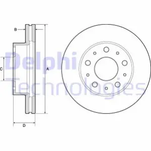 Гальмiвнi диски Delphi BG9180C