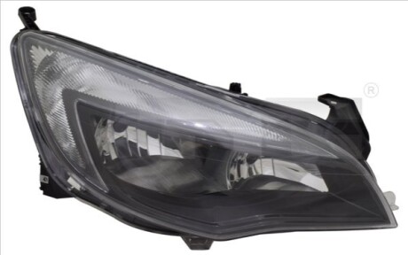 РЕФЛЕКТОР OPEL ASTRA J 12-15/P/CZARNY, H7/H7/W21/5W TYC 20-12189-25-2