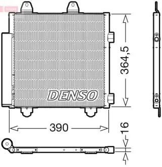 Ч?ОДНИКА КОНДИЦИОНЕРА С ОСУШИТЕЛЕМ CITROEN PEUGEO DENSO DCN21033