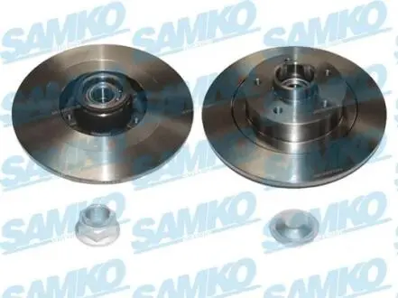 Tarcza ham. RENAULT z ?o?yskiem i pierЬcieniem ABS SAMKO R1079PCA