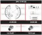 Комплект гальм, барабанний гальмівний механізм WOKING SPK 3149.00 (фото 1)