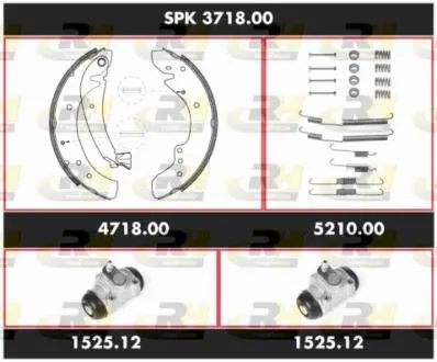 Комплект гальм, барабанний гальмівний механізм ROADHOUSE SPK 3718.00