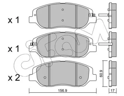 КЛОКИ ХАМУЛК. HYUNDAI SANTA FE III 12- PRZ?D CIFAM 822-1031-0