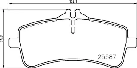 КЛОКИ ХАМУЛК. MERCEDES W222 S-KLASA 14- TY? BREMBO P50131