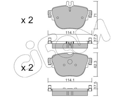 КОЛОДКИ HAMULC. MERCEDES W213 E-класс 16-й? CIFAM 822-1137-0