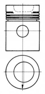 Ремонтний комплект, поршень / гільза циліндра KOLBENSCHMIDT 92085961