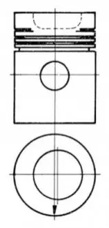 Ремонтний комплект, поршень / гільза циліндра KOLBENSCHMIDT 92085961