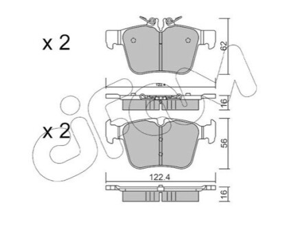 КЛОКИ ХАМУЛК. MERCEDES W205 C-КЛАССА 13-ТИ? CIFAM 822-1020-0