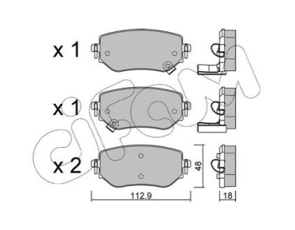 КЛОКИ ХАМУЛК. MERCEDES W470 X-КЛАСА 17- ТИ? CIFAM 822-1192-0