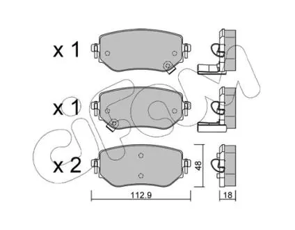 КЛОКИ ХАМУЛК. MERCEDES W470 X-КЛАСА 17- ТИ? CIFAM 822-1192-0