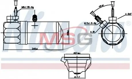 ОСУШИТЕЛЬ KLIM FORD TRANSIT 06- NISSENS 95572