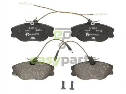 Комплект тормозных колодок, дисковый тормоз ATE 13.0460-2978.2