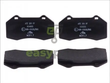 Комплект гальмівних колодок, дискове гальмо ATE 13.0460-4805.2