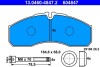 Комплект тормозных колодок, дисковый тормоз ATE 13.0460-4847.2 (фото 1)