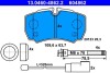 Комплект тормозных колодок, дисковый тормоз ATE 13.0460-4862.2 (фото 1)