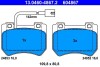 Комплект гальмівних колодок, дискове гальмо ATE 13.0460-4867.2 (фото 1)