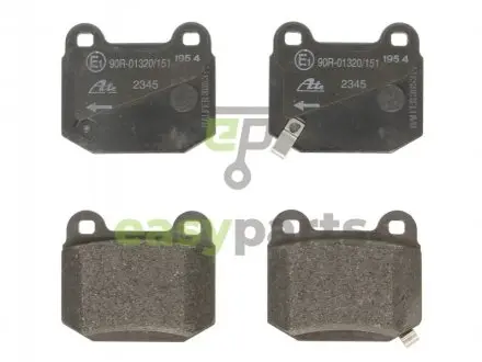 Комплект тормозных колодок, дисковый тормоз ATE 13.0460-4974.2