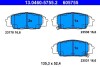 Комплект тормозных колодок, дисковый тормоз ATE 13.0460-5755.2 (фото 1)