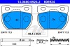 Комплект тормозных колодок, дисковый тормоз ATE 13.0460-6924.2 (фото 1)