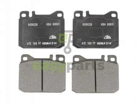 Комплект тормозных колодок, дисковый тормоз ATE 13.0460-9028.2