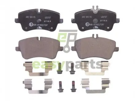 Комплект гальмівних колодок, дискове гальмо ATE 13.0470-2727.2