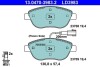 Комплект тормозных колодок, дисковый тормоз ATE 13.0470-3983.2 (фото 1)