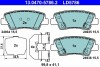 Комплект тормозных колодок, дисковый тормоз ATE 13.0470-5786.2 (фото 1)