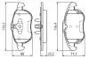 Комплект тормозных колодок, дисковый тормоз BOSCH 0 986 494 073 (фото 5)