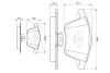 Колодки гальмівні (передні) Ford Focus/Mazda 3/Volvo C30/C70/S40/V50/Opel Vectra C 05-14/V40 12- BOSCH 0 986 494 077 (фото 2)
