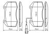 Комплект гальмівних колодок, дискове гальмо BOSCH 0 986 494 228 (фото 7)