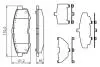 Комплект гальмівних колодок, дискове гальмо BOSCH 0 986 494 319 (фото 5)
