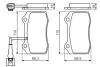 Колодки гальмівні (передні) Seat Leon/Toledo 98-06 (+датчик) BOSCH 0 986 494 367 (фото 7)