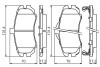 Комплект тормозных колодок, дисковый тормоз BOSCH 0 986 494 426 (фото 5)