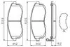Комплект тормозных колодок, дисковый тормоз BOSCH 0 986 494 443 (фото 7)