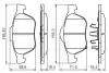 Комплект гальмівних колодок, дискове гальмо BOSCH 0 986 494 485 (фото 5)