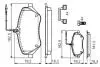 Комплект гальмівних колодок, дискове гальмо BOSCH 0 986 494 585 (фото 6)