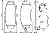 Комплект гальмівних колодок, дискове гальмо BOSCH 0 986 494 587 (фото 6)