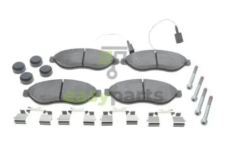 Колодки гальмівні (передні) Citroen Jumper/Fiat Ducato/Peugeot Boxer 06- (Brembo) (з датчиком) BOSCH 0 986 494 591