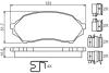 Комплект тормозных колодок, дисковый тормоз BOSCH 0 986 494 616 (фото 4)