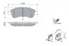 Комплект тормозных колодок, дисковый тормоз BOSCH 0 986 494 623 (фото 7)
