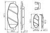 Комплект гальмівних колодок, дискове гальмо BOSCH 0 986 494 631 (фото 7)