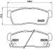 Комплект тормозных колодок, дисковый тормоз BREMBO P 61 108 (фото 1)